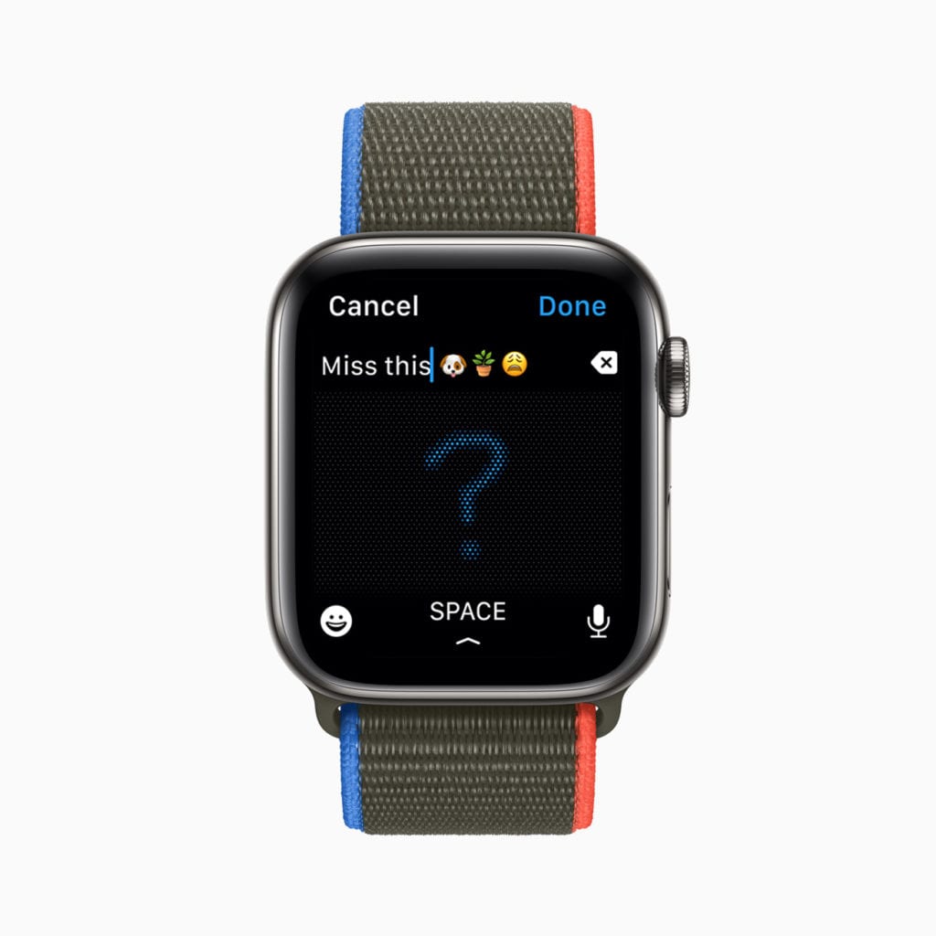 New ways to create Messages with Apple Watch. Image via Apple