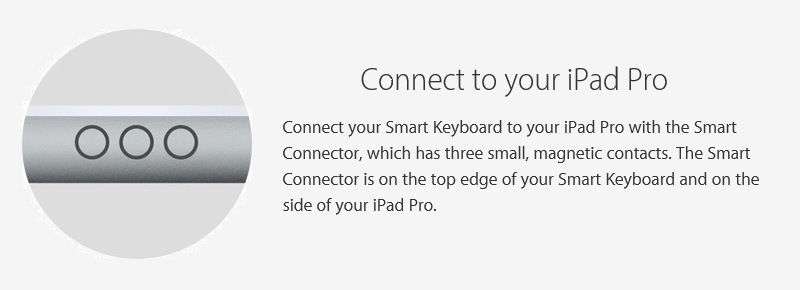 smart connector on ipad pro