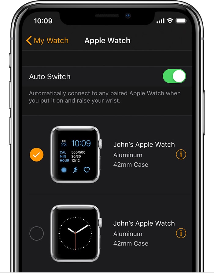 Unpairing an clearance apple watch