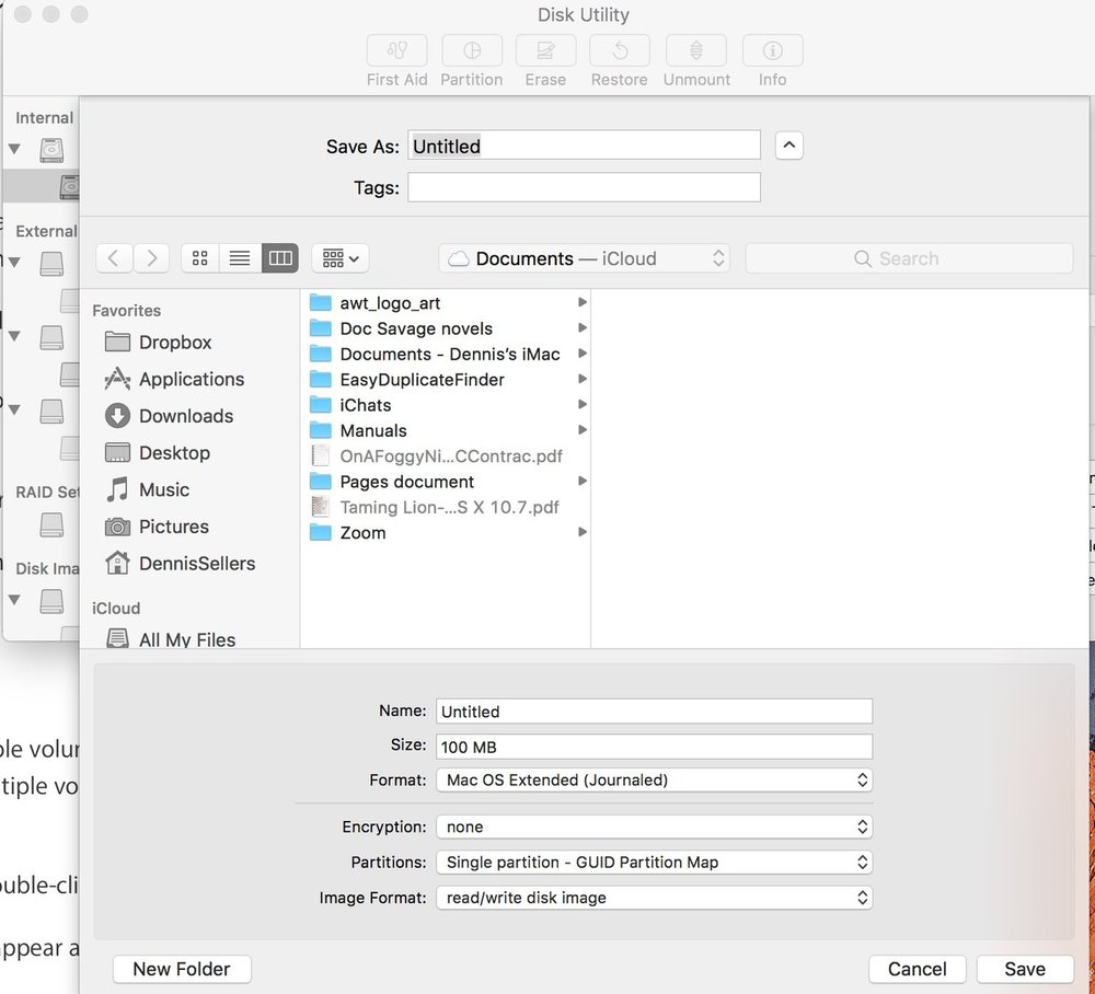 mac os disk utility loading disks