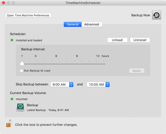 time machine backup scheduler